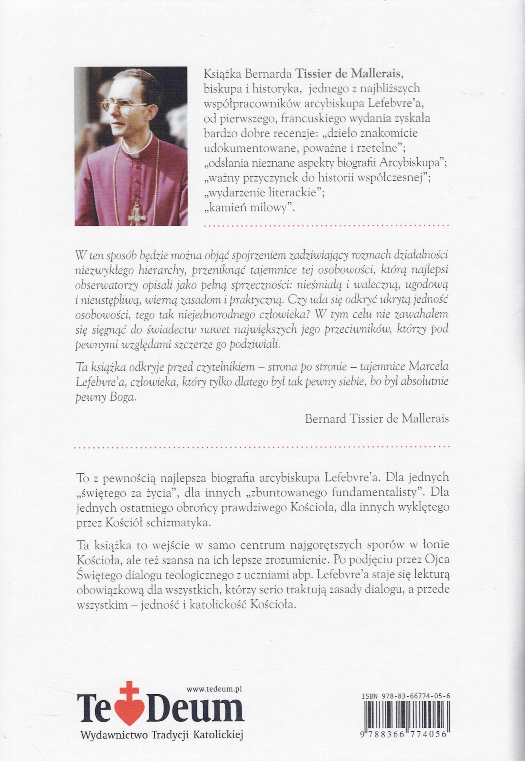 Marcel Lefebvre. Życie - bp Bernard Tissier de Mallerais - obrazek 2